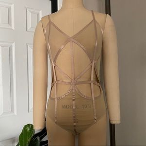 SEXY SHEER STRAPPY SORELLA BOUTIQUE BODYSUIT